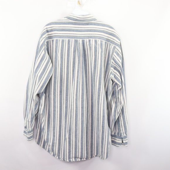 Vintage Multi-Color Striped Color Block Shirt L - Picture 6 of 8